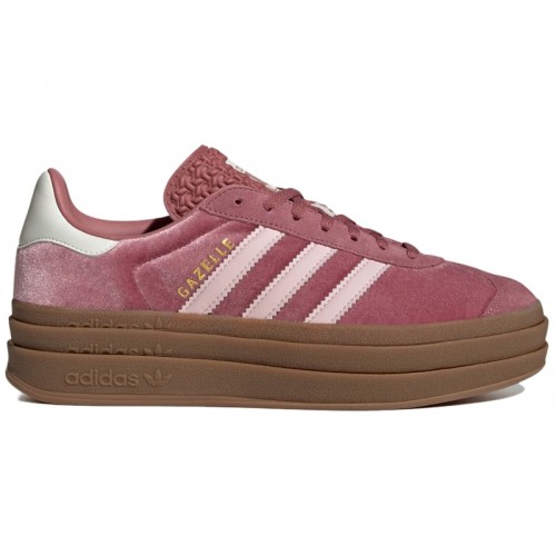 Кроссы adidas Gazelle Bold Sandy Pink Velvet (W) - женская сетка размеров