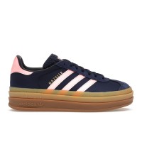 Женские кроссовки adidas Gazelle Bold Dark Blue Pink Spark (W)