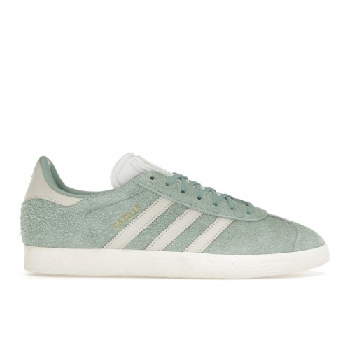 Кроссы adidas Gazelle Hazy Green Off White Cloud White (W) - женская сетка размеров