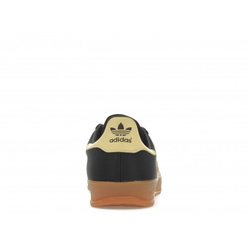 Кроссы adidas Gazelle Indoor Black Almost Yellow Gum - мужская сетка размеров