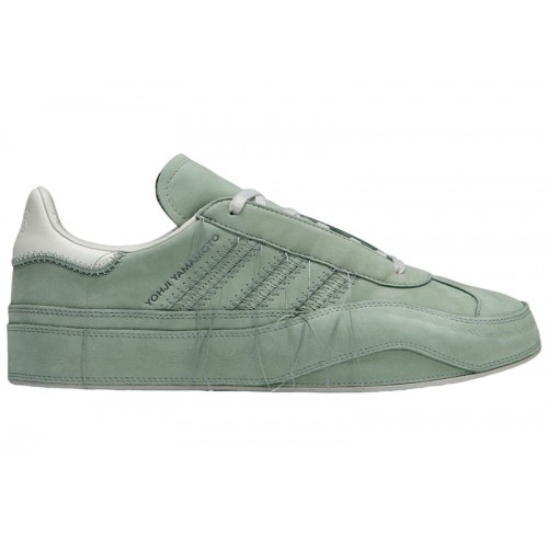 Кроссы adidas Y-3 Gazelle Silver Green Off White Light Brown - мужская сетка размеров