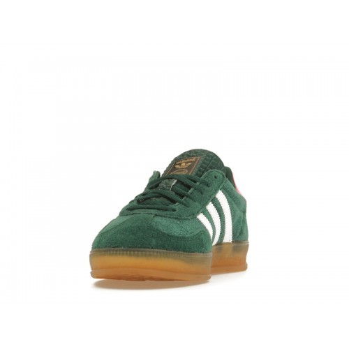 Кроссы adidas Gazelle Indoor Collegiate Green Lucid Pink (W) - женская сетка размеров