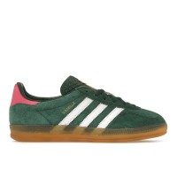 Женские кроссовки adidas Gazelle Indoor Collegiate Green Lucid Pink (W)