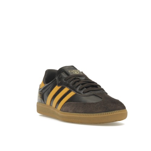 Кроссы adidas Samba OG Dark Brown Preloved Yellow - мужская сетка размеров