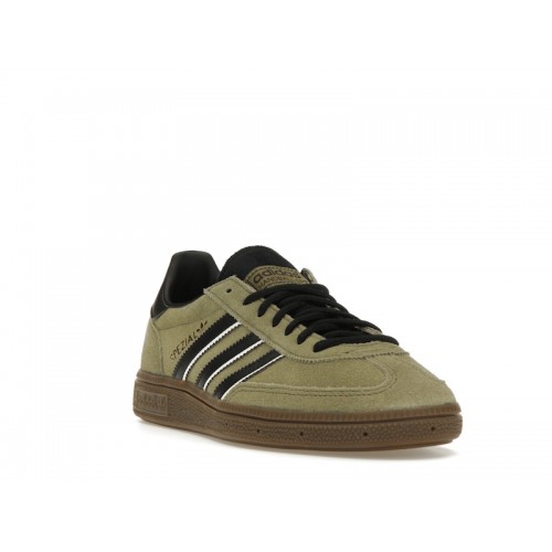 Кроссы adidas Handball Spezial Focus Olive Black - мужская сетка размеров