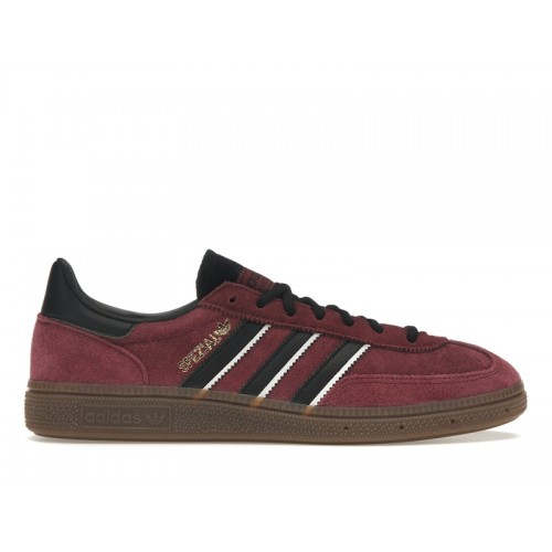 Кроссы adidas Handball Spezial Maroon Black Gum - мужская сетка размеров