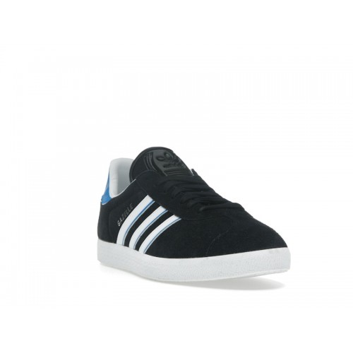 adidas Gazelle Core Black Bright Blue - мужская сетка размеров