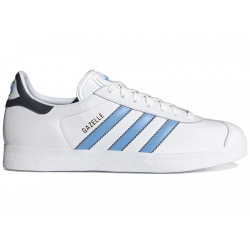 adidas Gazelle White Semi Blue Burst - мужская сетка размеров