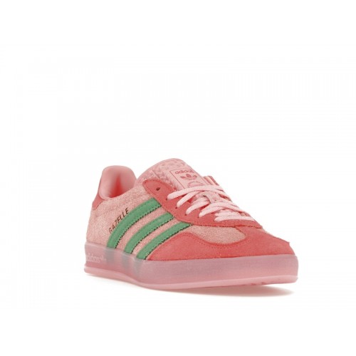 Кроссы adidas Gazelle Indoor Semi Pink Spark Preloved Scarlet (W) - женская сетка размеров