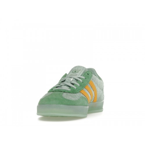 Кроссы adidas Gazelle Indoor Hazy Green Crew Yellow (W) - женская сетка размеров