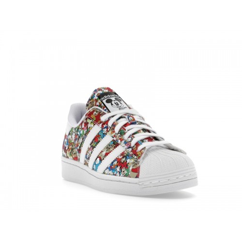 adidas Superstar Disney Mickey Core Black Cloud White Wonder White (GS) - подростковая сетка размеров