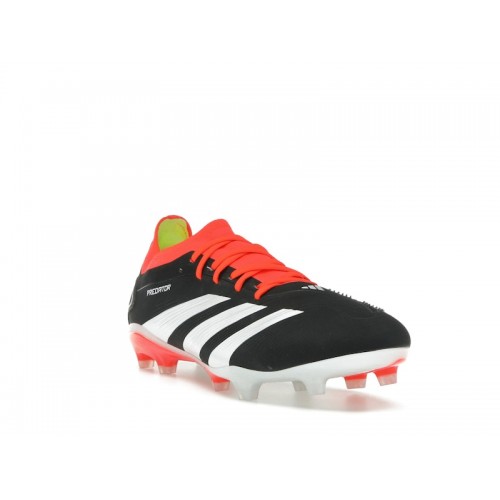 adidas Predator 24 Pro FG Core Black Cloud White Solar Red - мужская сетка размеров