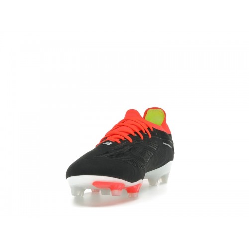 adidas Predator 24 Pro FG Core Black Cloud White Solar Red - мужская сетка размеров
