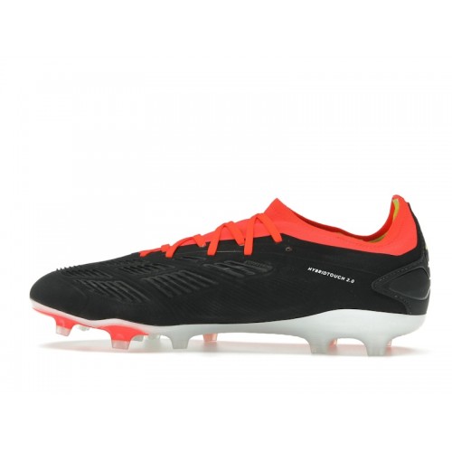 adidas Predator 24 Pro FG Core Black Cloud White Solar Red - мужская сетка размеров