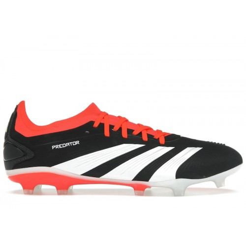 adidas Predator 24 Pro FG Core Black Cloud White Solar Red - мужская сетка размеров