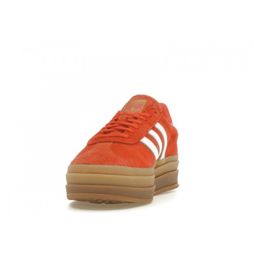 Кроссы adidas Gazelle Bold Collegiate Orange Gum (W) - женская сетка размеров