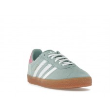 Подростковые adidas Gazelle Hazy Green Bliss Pink (GS)
