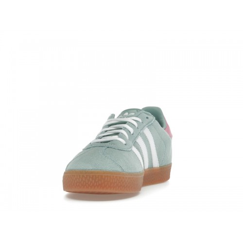 adidas Gazelle Hazy Green Bliss Pink (GS) - подростковая сетка размеров