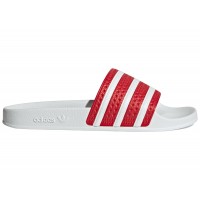 adidas Adilette Slides Better Scarlet Cloud White