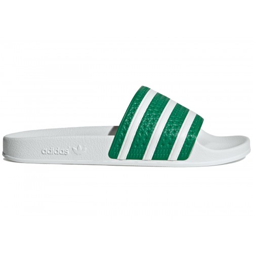 adidas Adilette Slide Green Cloud White - мужская сетка размеров