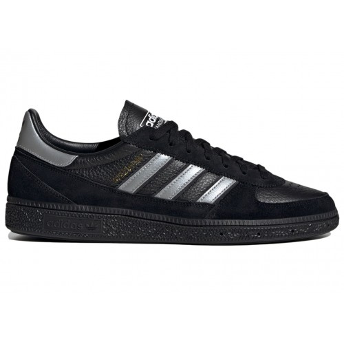 Кроссы adidas Handball Spezial Core Black Silver Metallic (W) - женская сетка размеров