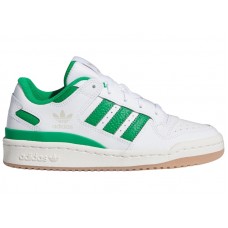 Подростковые кроссовки adidas Forum Low CL Cloud White Green (GS)