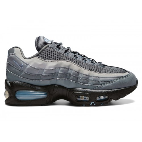 Nike Air Max 95 Big Bubble Cool Grey Psychic Blue (GS) - подростковая сетка размеров