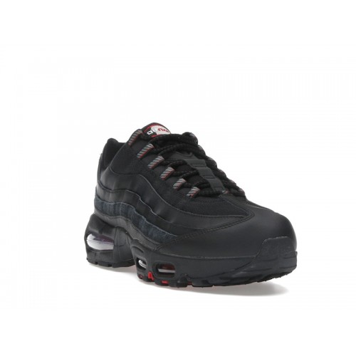 Nike Air Max 95 Big Bubble - Black University Red - мужская сетка размеров