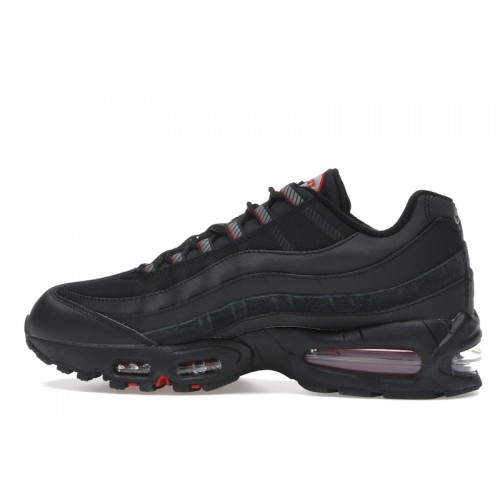 Nike Air Max 95 Big Bubble - Black University Red - мужская сетка размеров