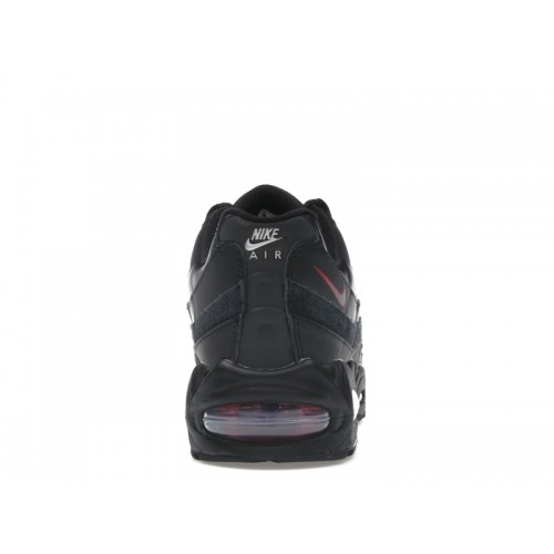 Nike Air Max 95 Big Bubble - Black University Red - мужская сетка размеров