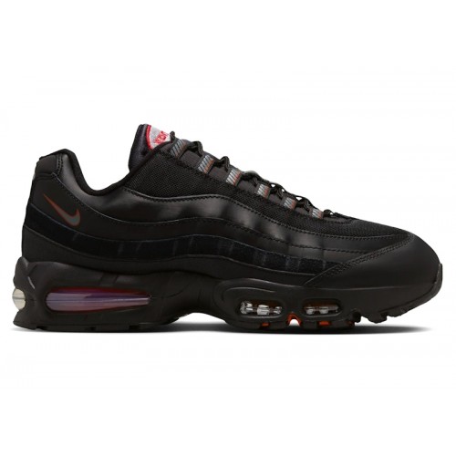 Nike Air Max 95 Big Bubble - Black University Red - мужская сетка размеров