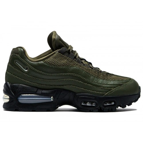 Nike Air Max 95 Big Bubble Cargo Khaki Jewel Swoosh (W) - женская сетка размеров