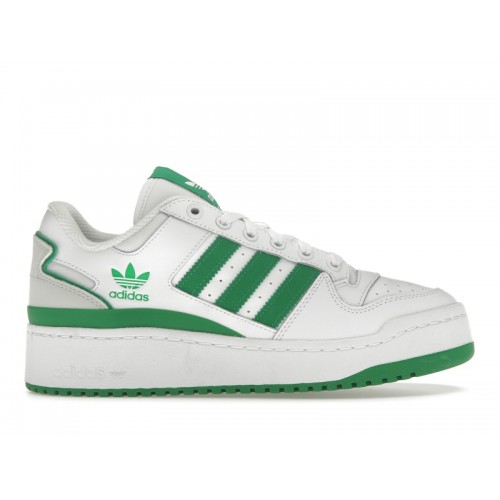Кроссы adidas Forum Bold Cloud White Green Grey (W) - женская сетка размеров