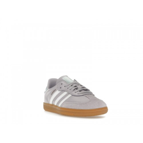 Кроссы adidas Samba OG Silver Dawn (GS) - подростковая сетка размеров