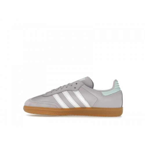 Кроссы adidas Samba OG Silver Dawn (GS) - подростковая сетка размеров