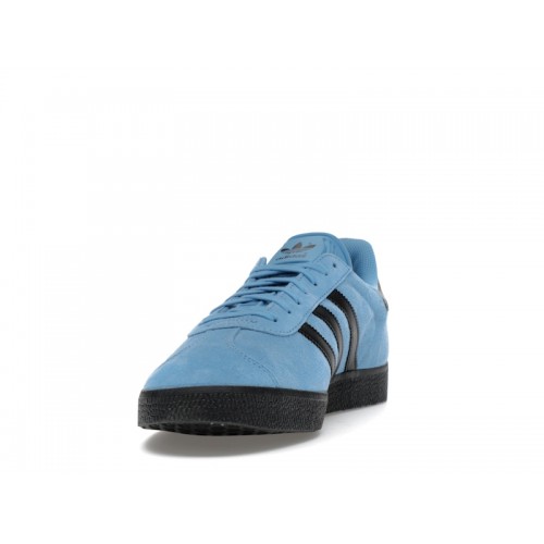 adidas Gazelle Light Blue Core Black - мужская сетка размеров