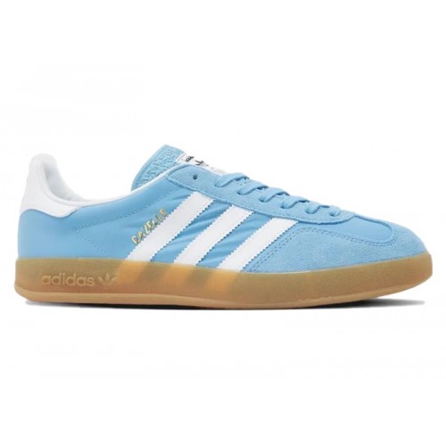 Кроссы adidas Gazelle Indoor Light Blue - мужская сетка размеров