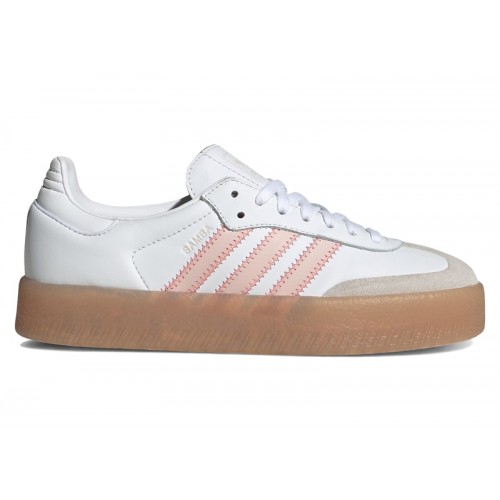 adidas Sambae White Sandy Pink Red (W) - женская сетка размеров