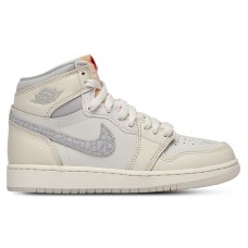 Подростковые Jordan 1 Retro High OG Sail University Red (GS)