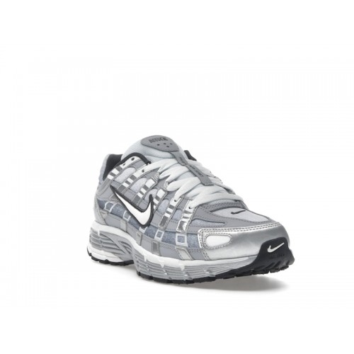 Nike P-6000 Metallic Silver Wolf Grey - мужская сетка размеров