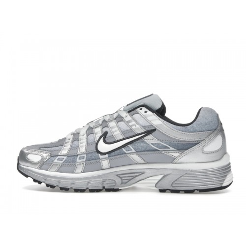 Nike P-6000 Metallic Silver Wolf Grey - мужская сетка размеров