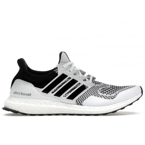 adidas Ultra Boost 1.0 Cloud White Core Black Iron Metallic - мужская сетка размеров