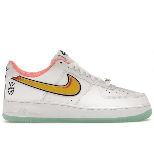 Nike Air Force 1 Low NY vs. NY White Crimson Pulse - мужская сетка размеров