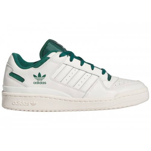 Кроссы adidas Forum Low CL Cloud White Collegiate Green Cream White - мужская сетка размеров