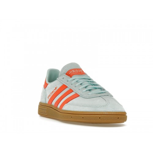 Кроссы adidas Handball Spezial Semi Flash Aqua (W) - женская сетка размеров