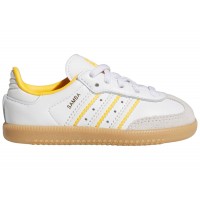 Кроссовки для малыша adidas Samba OG Crystal White Cloud White Crew Yellow (TD)