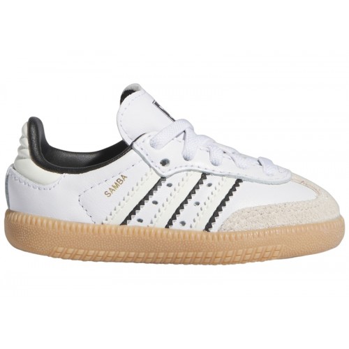 Кроссы adidas Samba OG Cloud White Off White Core Black (TD) - детская сетка размеров