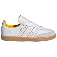 Детские кроссовки adidas Samba OG Crystal White Cloud White Crew Yellow (PS)