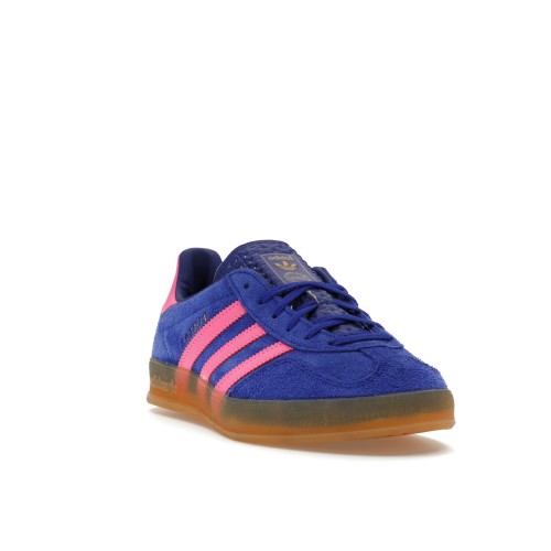 Кроссы adidas Gazelle Indoor Lucid Blue Pink (W) - женская сетка размеров