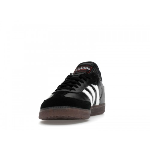 Кроссы adidas Samba Indoor Core Black Cloud White Vivid Red - мужская сетка размеров